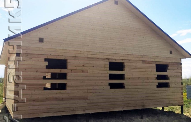 2 Брусовой дом ОД-11, 9×9, 81 м², Московская область, Шаховской городской округ, Деревня Романцево (5)